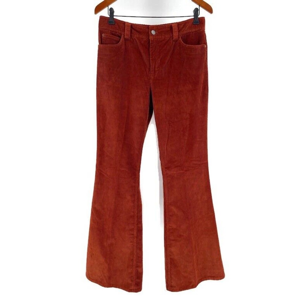 Alice + Olivia Rust Flare Pants